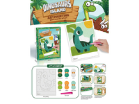 621-16 &nbsp;&nbsp;Woolen painting (Dinosaur)