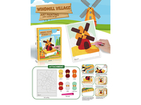 621-18 &nbsp;&nbsp;Woolen painting (windmill)