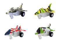 6383-4 (Graffiti) &nbsp;Pull back graffiti plane 4PCS