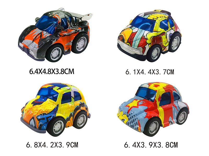 817-4(Graffiti） &nbsp;&nbsp;Die cast graffiti car 4PCS
