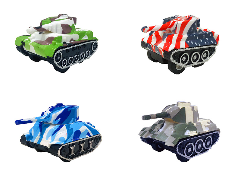 6385-4(Graffiti) &nbsp;&nbsp;Pull back tank 4PCS