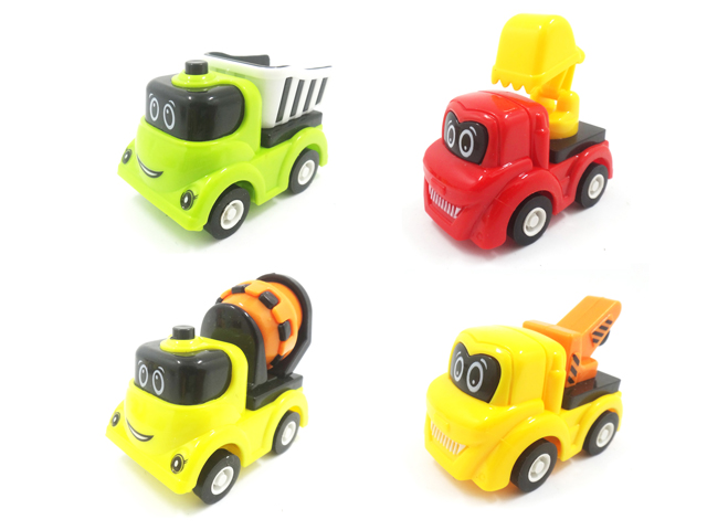 2833-4 &nbsp;&nbsp;Pull back truck 4PCS