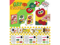 621-62ABC &nbsp;&nbsp;Woolen painting & Refrigerator sticker (Apple Broccoli mushroom)