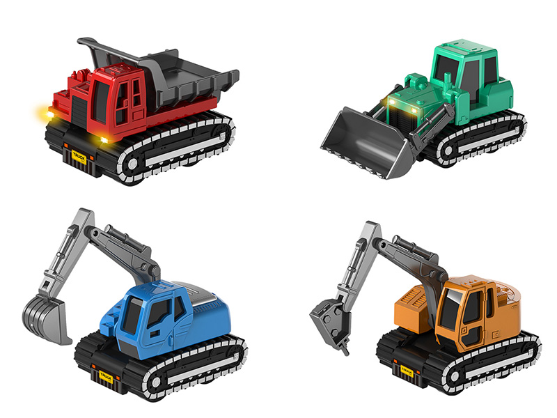 6382-4 &nbsp;&nbsp;&nbsp;Pull back Construction truck 4PCS