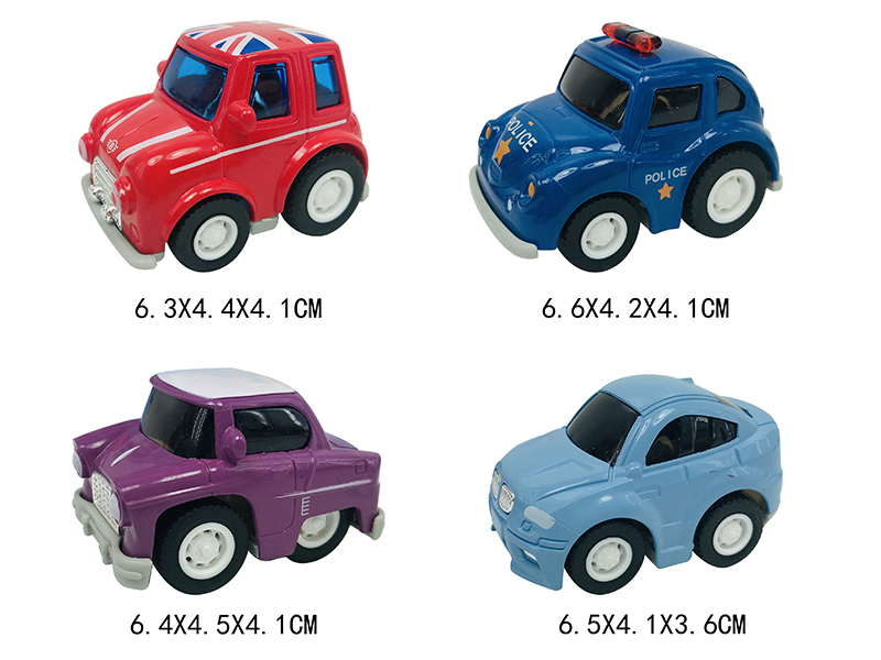 6391-4 &nbsp;&nbsp;Pull back car 4PCS