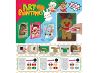 621-61ABC &nbsp;&nbsp;Woolen painting & Refrigerator sticker (Christmas, Easter, Valentine's Day)