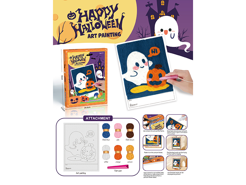 621-21 &nbsp;&nbsp;Woolen painting (Halloween)