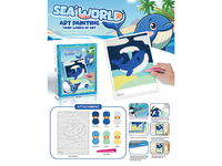 621-14 &nbsp;&nbsp;Woolen painting (whale)