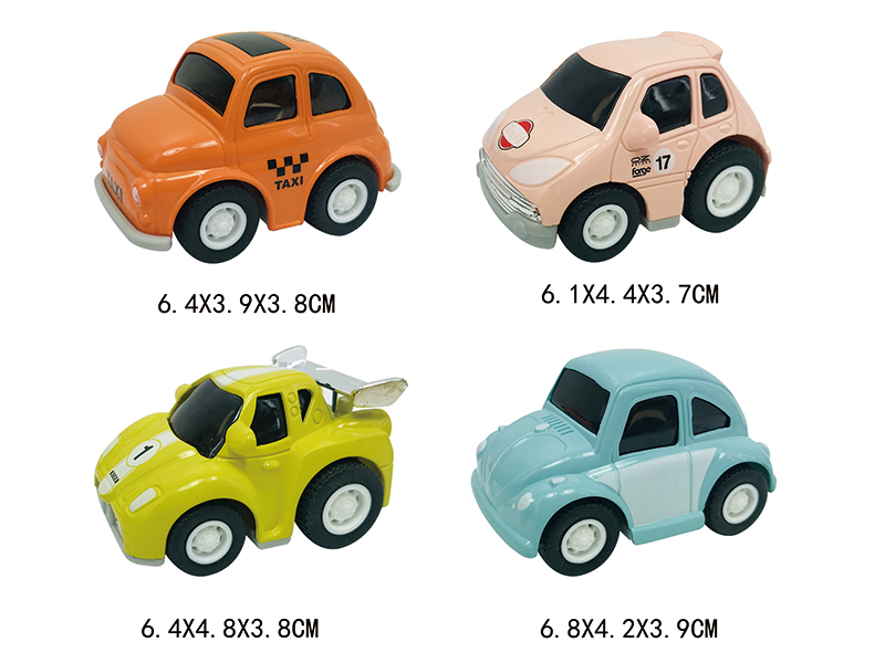 6390-4 &nbsp;&nbsp;Pull back car 4PCS